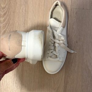 Alexander McQUEEN Women's Oversized Sneaker in White/Patchouli